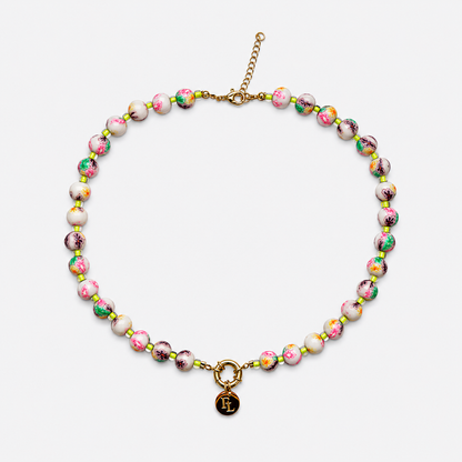 floral beads necklace