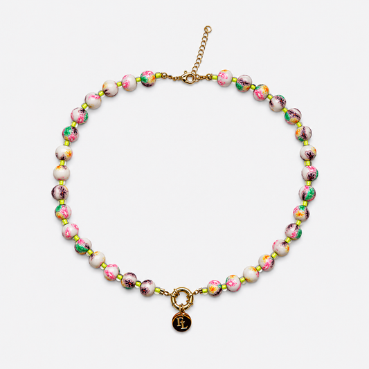 floral beads necklace