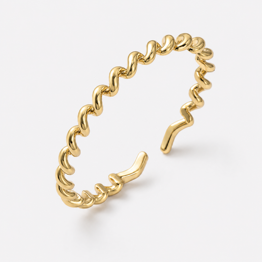 curly spring cuff
