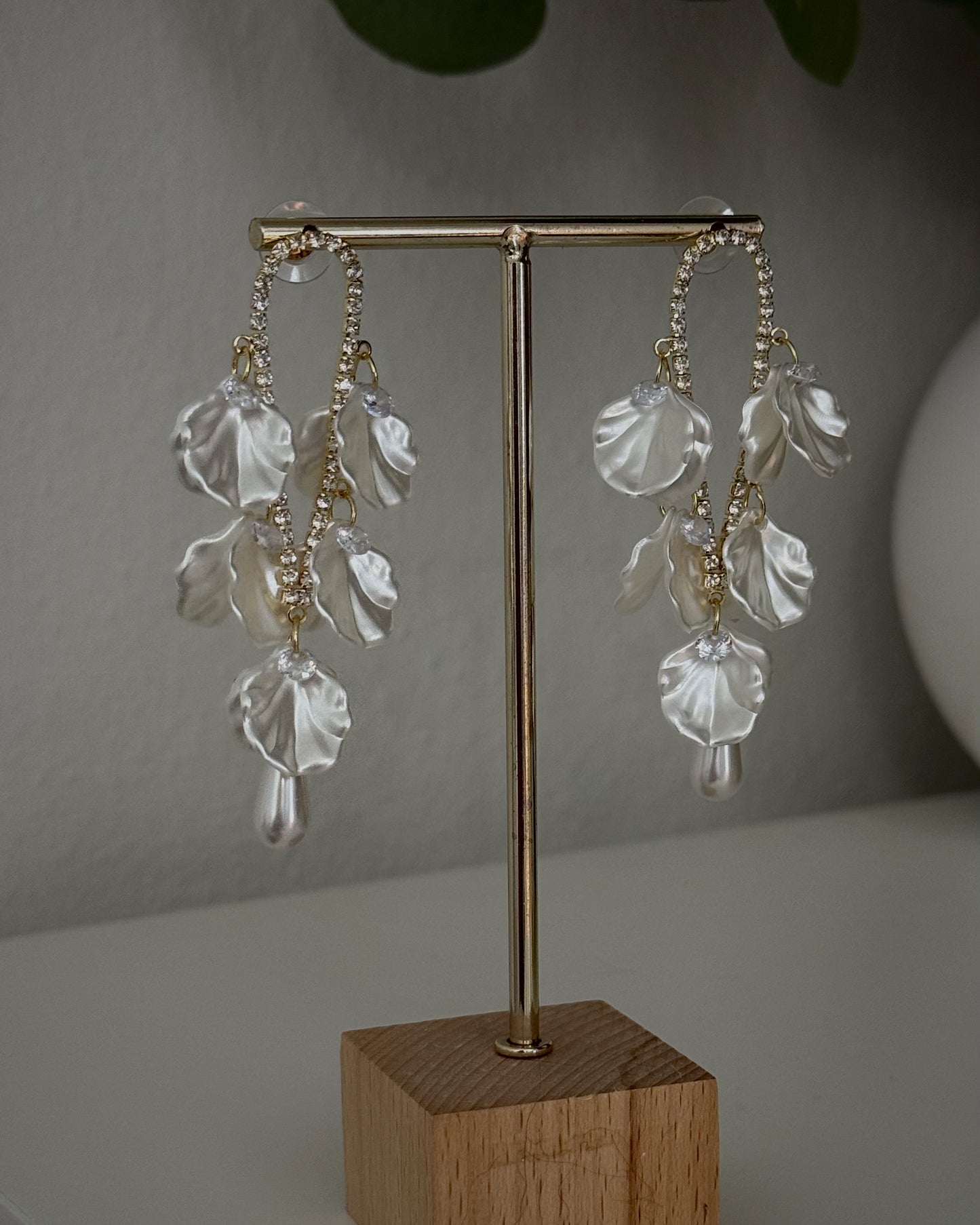 petal statement earrings