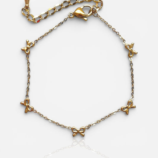 tiny bow bracelet