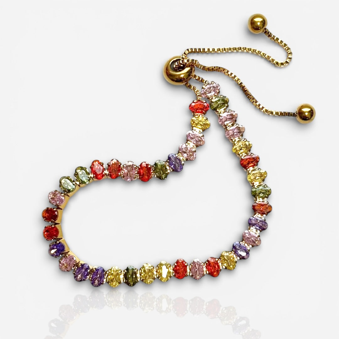 rainbow adjustable bracelet