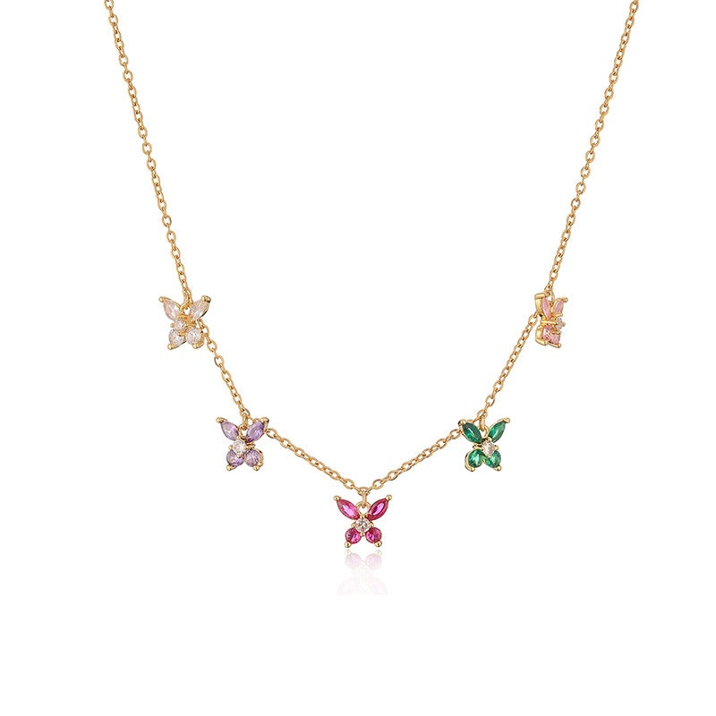 dangling butterfly necklace