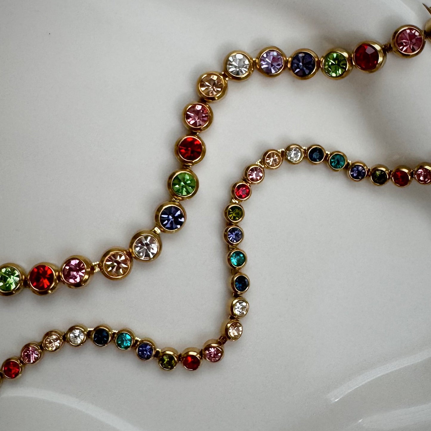 colorful tennis bracelet