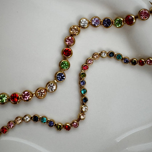 colorful tennis bracelet
