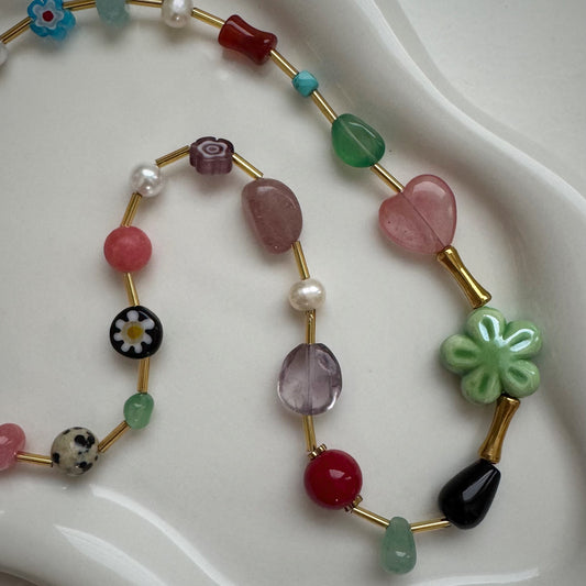 funky beaded necklace