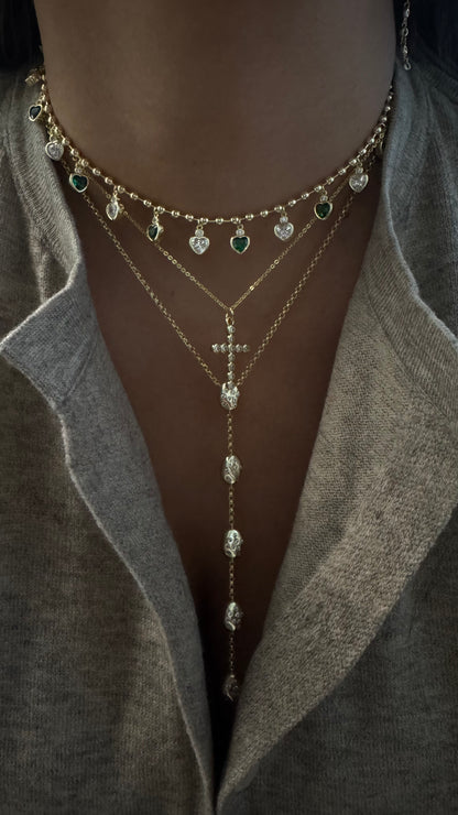 pave drop lariat