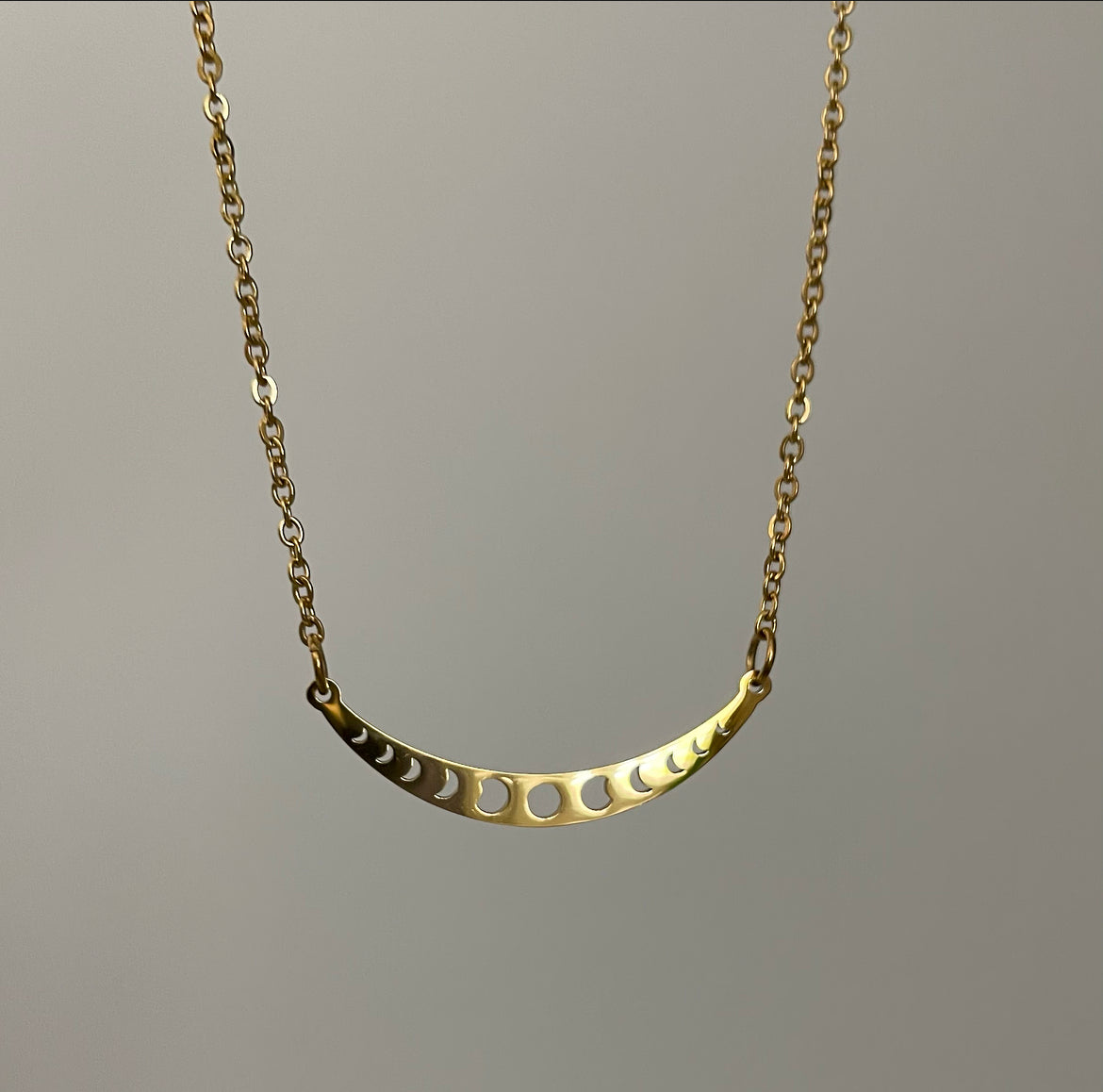 moon phases necklace